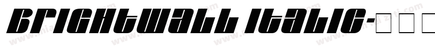 Brightwall Italic字体转换